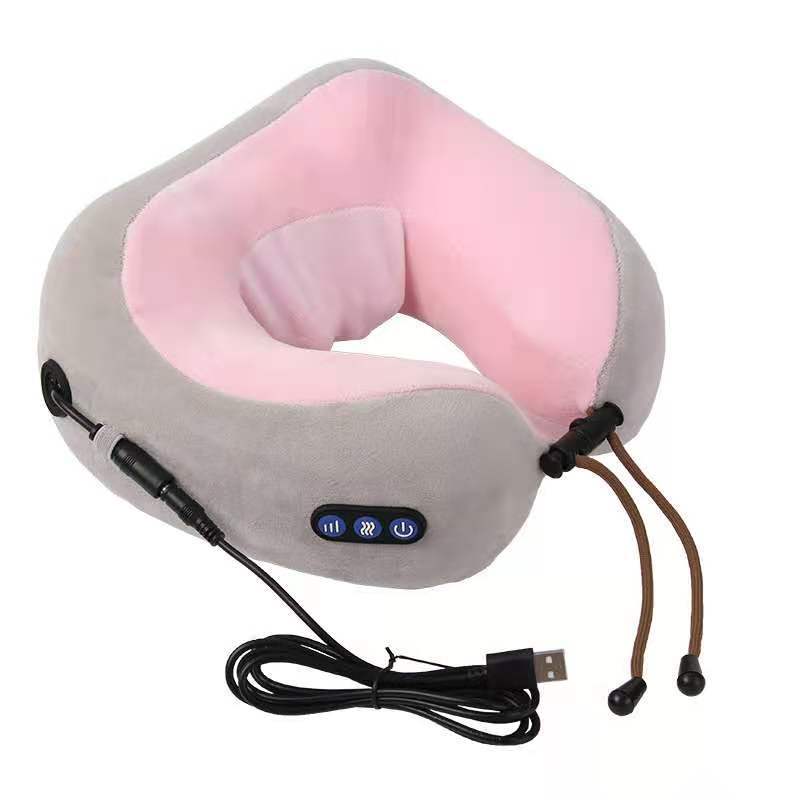 U-Shaped Electric Neck Massage Pillow, USB Powered Massager
