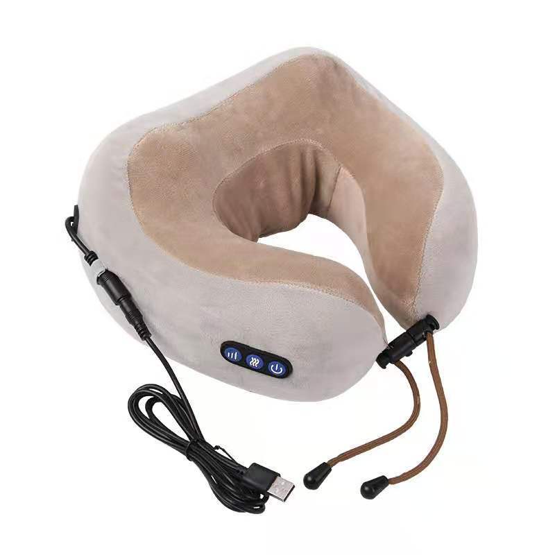 U-Shaped Electric Neck Massage Pillow, USB Powered Massager