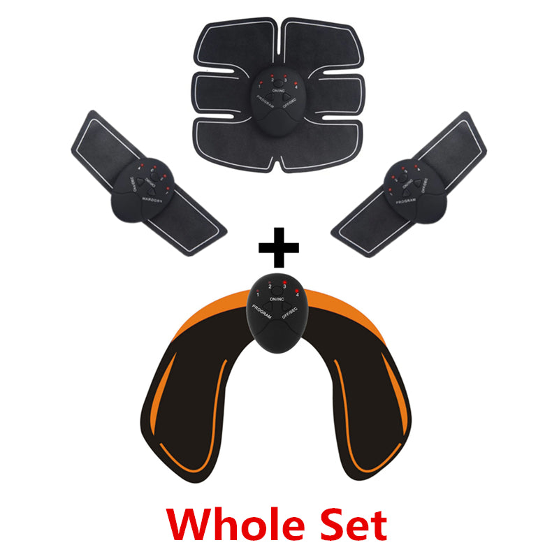 EMS Abs Trainer Stickers, Rechargeable Muscle Toning Pads for Home