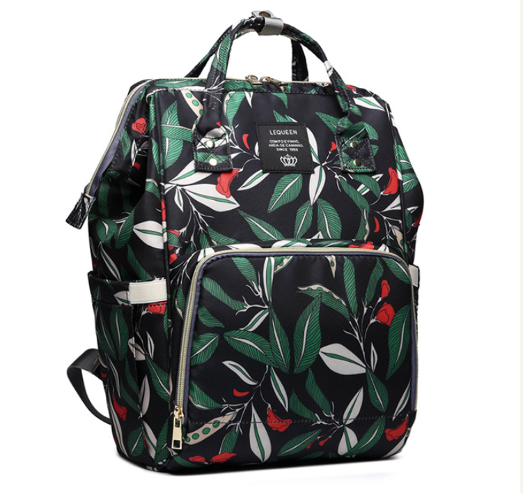 Large Capacity Mummy Nappy Bag with Bottle Pockets