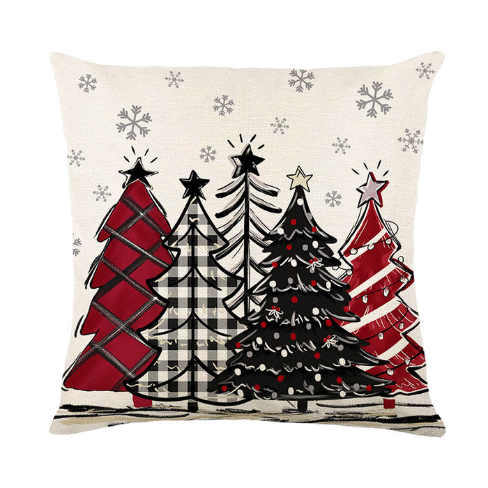 Housses de coussin « Joyeux Noël » pour canapé et décoration intérieure