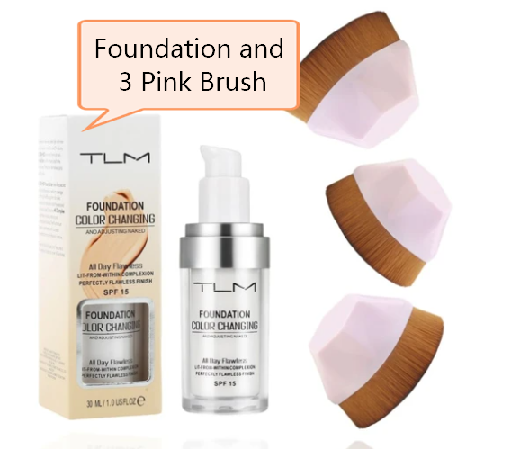 Colour-Changing Liquid Foundation and Concealer Makeup Set