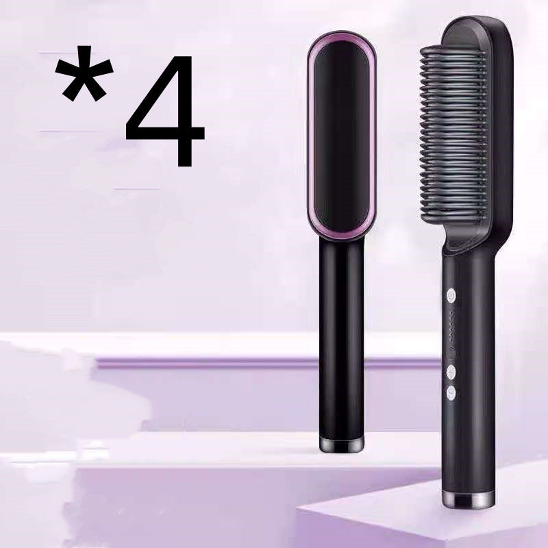 2 In 1 Hair Straightener Comb With Negative Ion And Curling