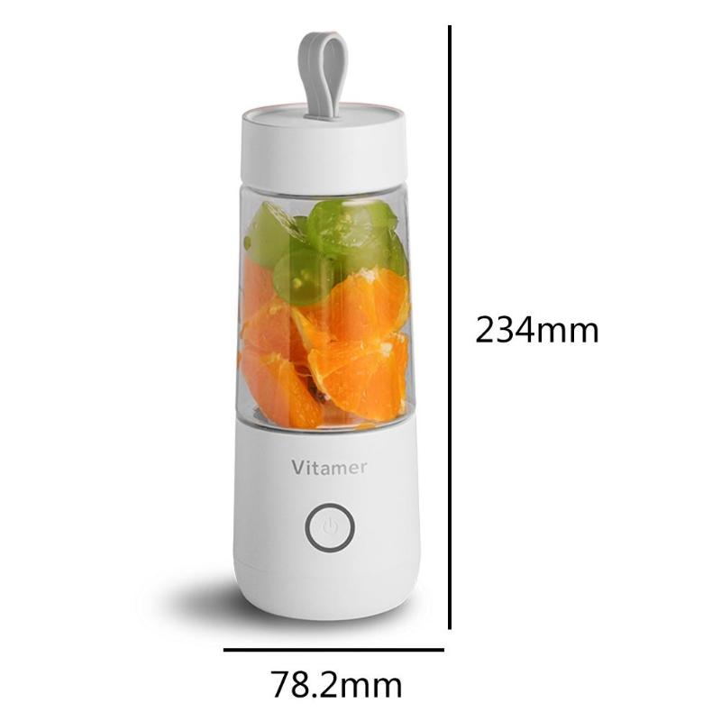 350ml USB Rechargeable Portable Blender Bottle For Smoothies
