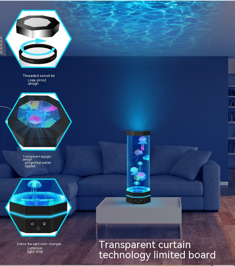 Jellyfish Lava Lamp With 17 Colours And Remote Control