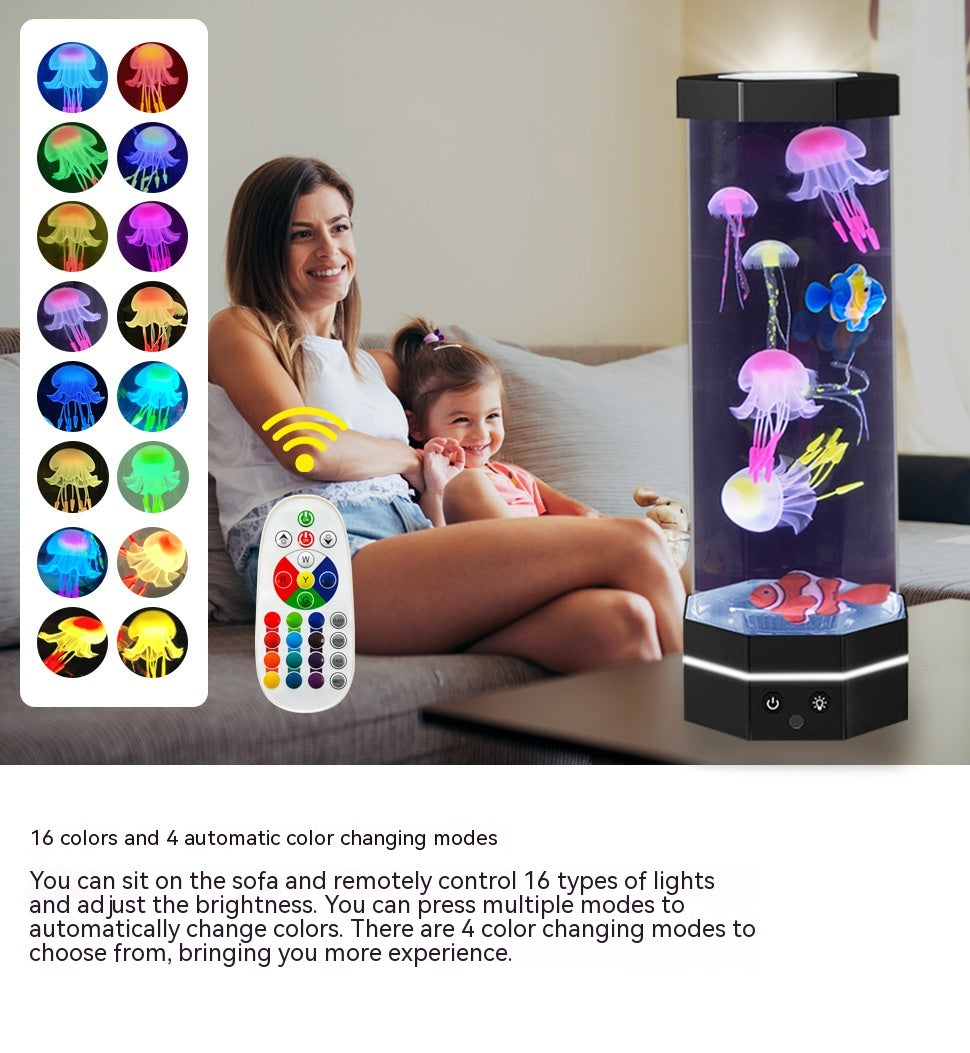 Jellyfish Lava Lamp With 17 Colours And Remote Control