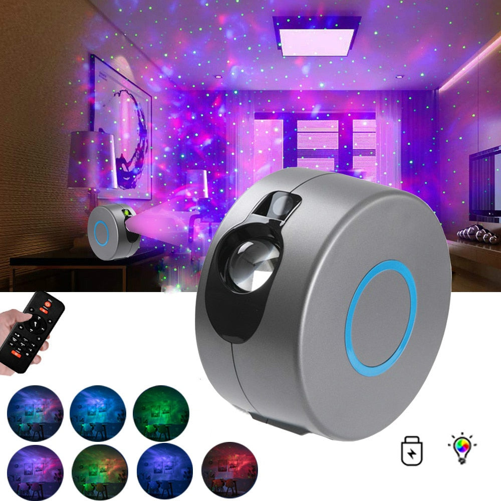 Galaxy Starry Sky Projector with Rotating Colourful Lights