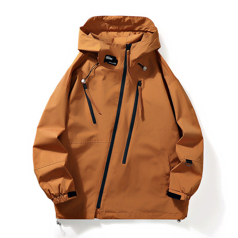 Men's Relaxed Fit Workwear Jacket With Side Patch Pockets