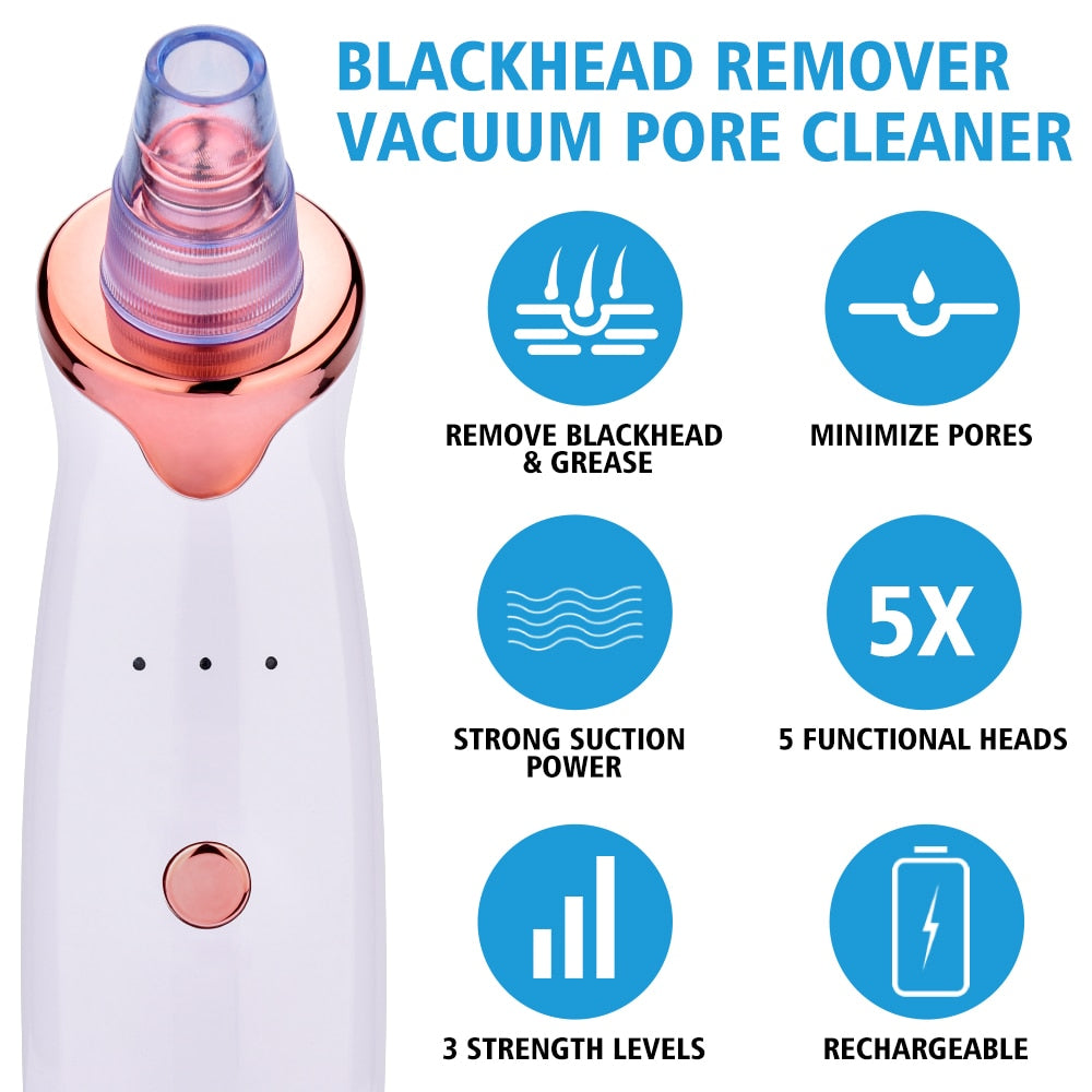 Electric Facial Cleansing Device for Pore Care, Rechargeable Beauty Tool