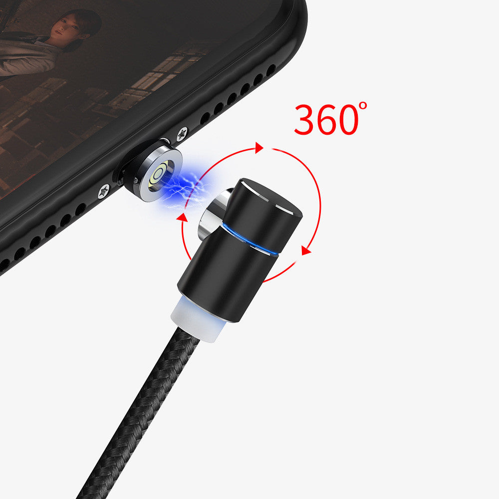 LED Magnetic Charging Cable with USB and Type C in Many Options