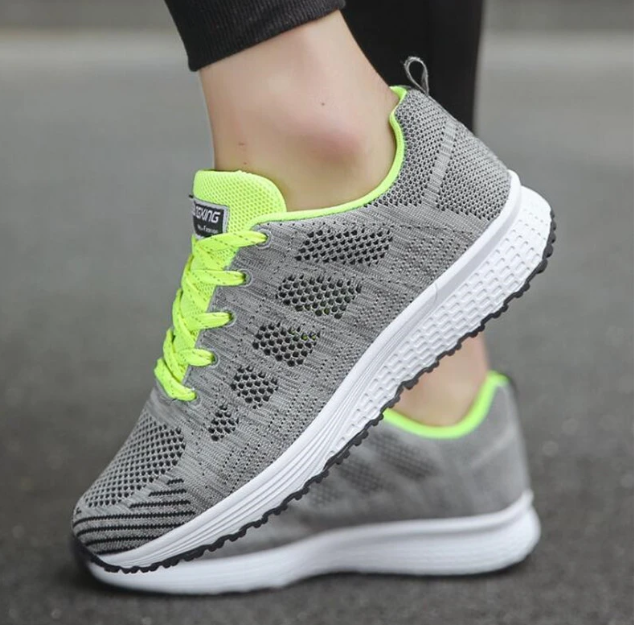Women's Lightweight Mesh Sports Sneakers with EVA Sole