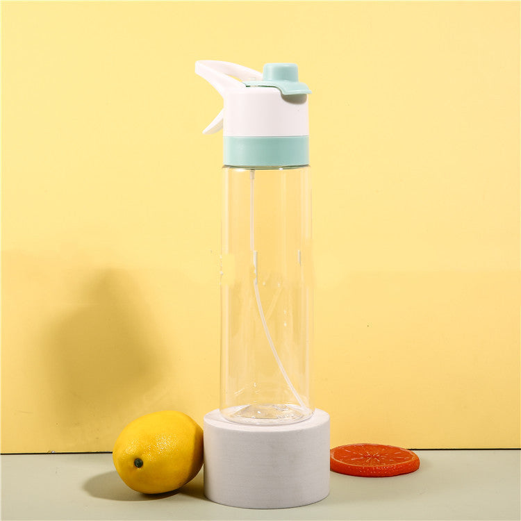 Spray Water Bottle With Handle Strap For Sport And Travel