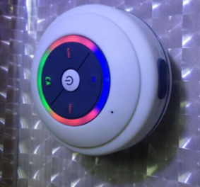 Mini Waterproof Bluetooth LED Speaker with Built-In Microphone