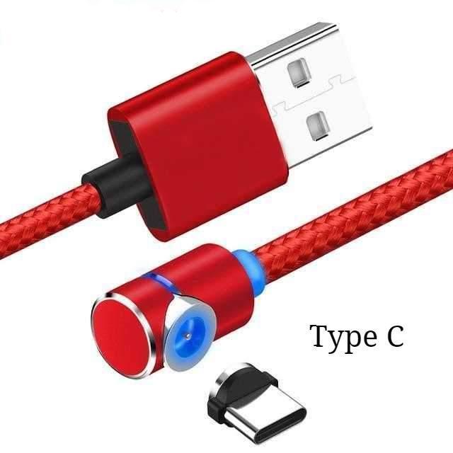 Magnetyczny kabel do ładowania LED z USB i typu C, dostępny w wielu wariantach