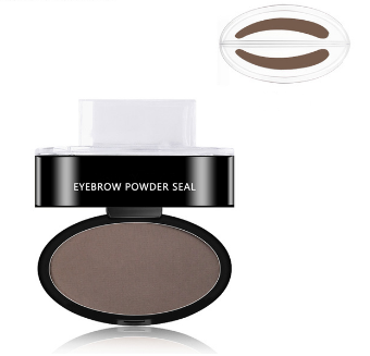 Eyebrow Stamp Kit With Stencils And Waterproof Brow Powder