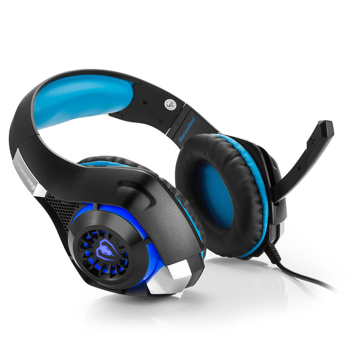 Gaming Headset with Mic, Deep Bass Stereo and LED Lights