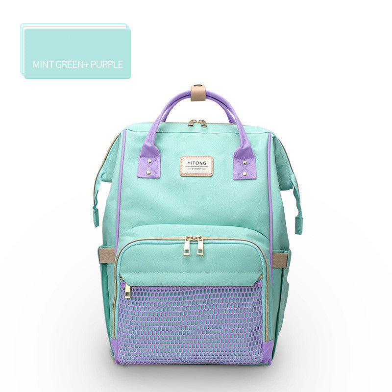 Large Capacity Mummy Nappy Bag with Bottle Pockets
