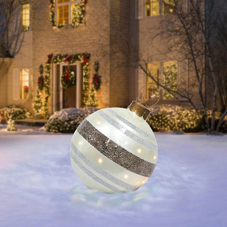 60cm Outdoor Inflatable Christmas Ornament Ball in PVC