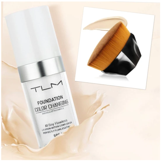 Colour-Changing Liquid Foundation and Concealer Makeup Set