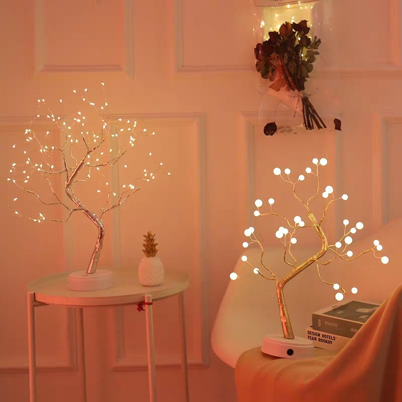 LED Copper Wire Fairy Lights for Bedroom, Warm Rice Grain and Round Styles