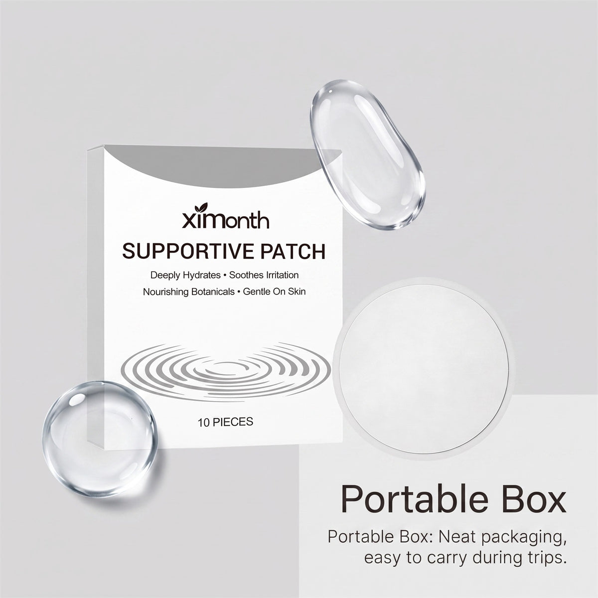 Soothing Skincare Patches with Vitamin E and Panthenol, 10 Pieces