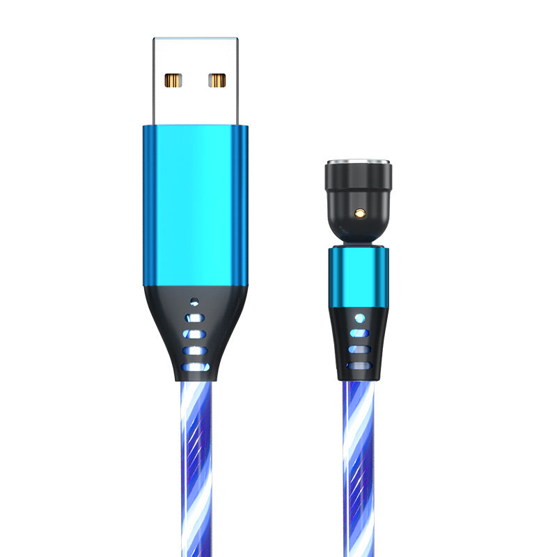 540 Degree Rotating LED Magnetic Charging Cable, 3A Fast Charge