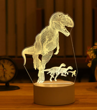 3D Acrylic USB LED Night Light Neon Sign Lamp for Home Decor