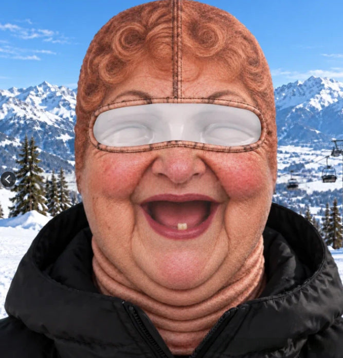 Realistic Winter Balaclava Face Mask, Windproof Fun Costume