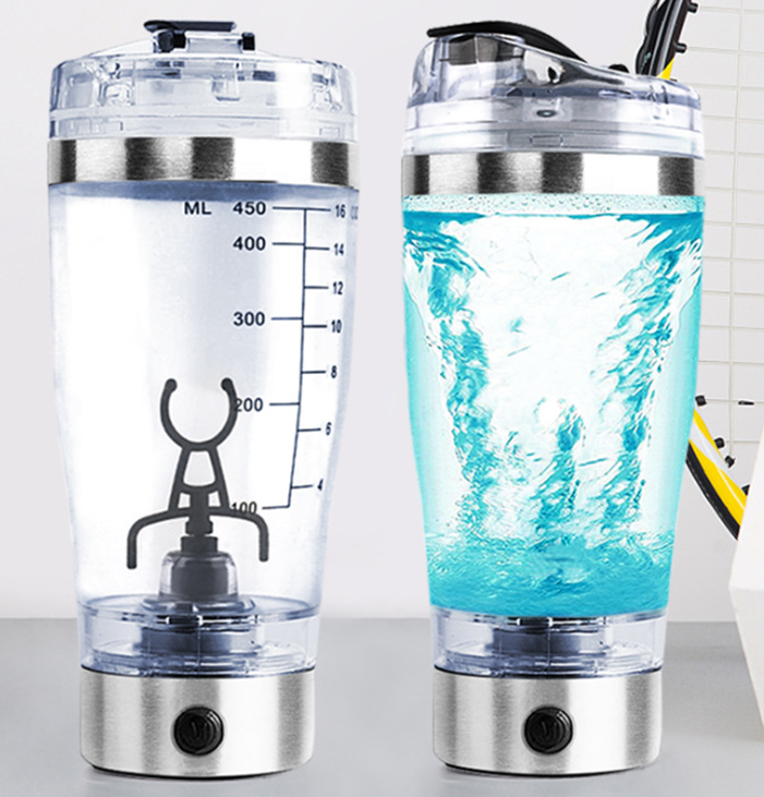 Electric Protein Shaker Bottle, USB Rechargeable Stirring Cup
