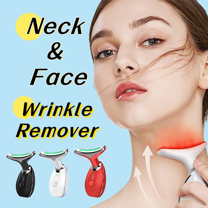 LED Neck and Face Massager Device with Colourful Light Modes