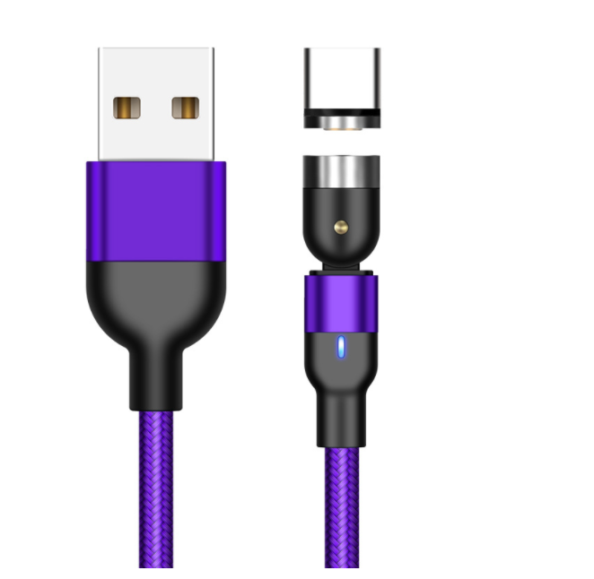 Rotating Magnetic Charging Cable, USB Type C and Fast Charge