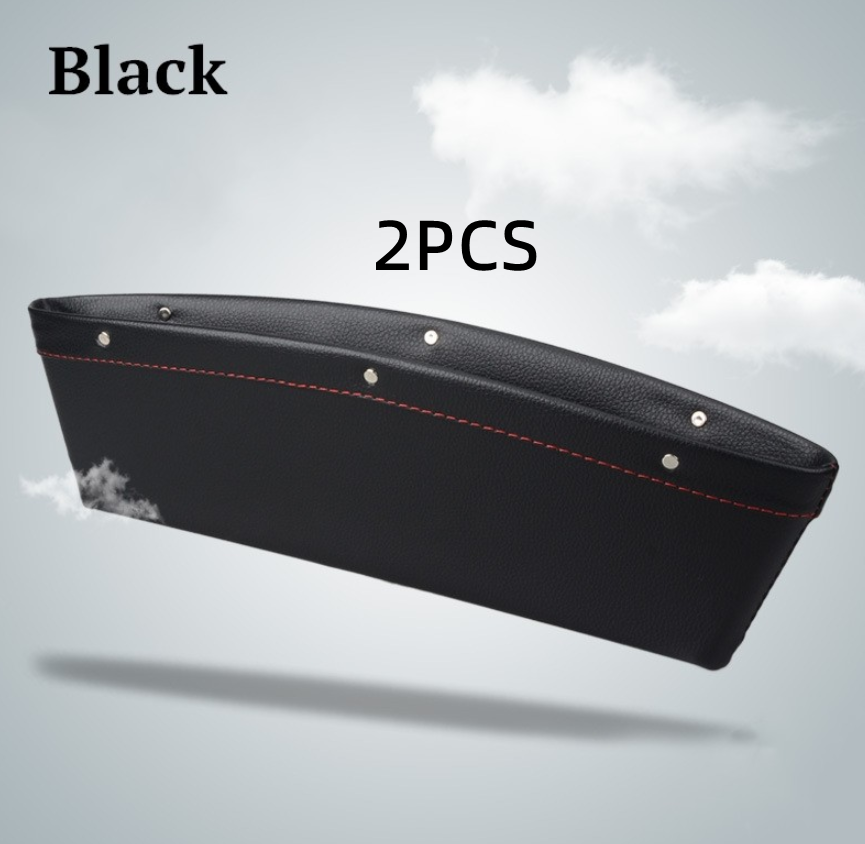 PU Leather Car Seat Gap Organiser Box for Phones, Keys and Cards