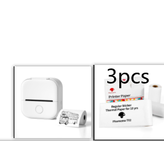 Portable Mini Bluetooth Thermal Label Printer, Inkless Printing