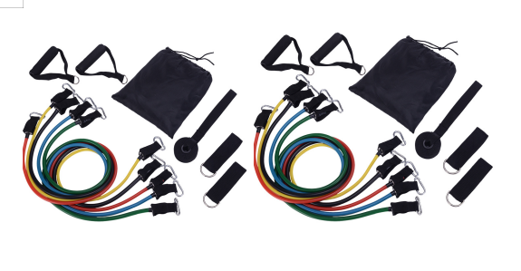 Portable Fitness Resistance Rally Band Set for Home Workouts