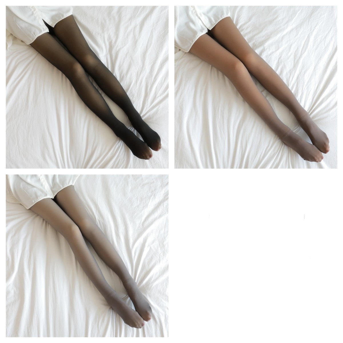 Women's Fleece Lined Translucent Tights For Autumn And Winter