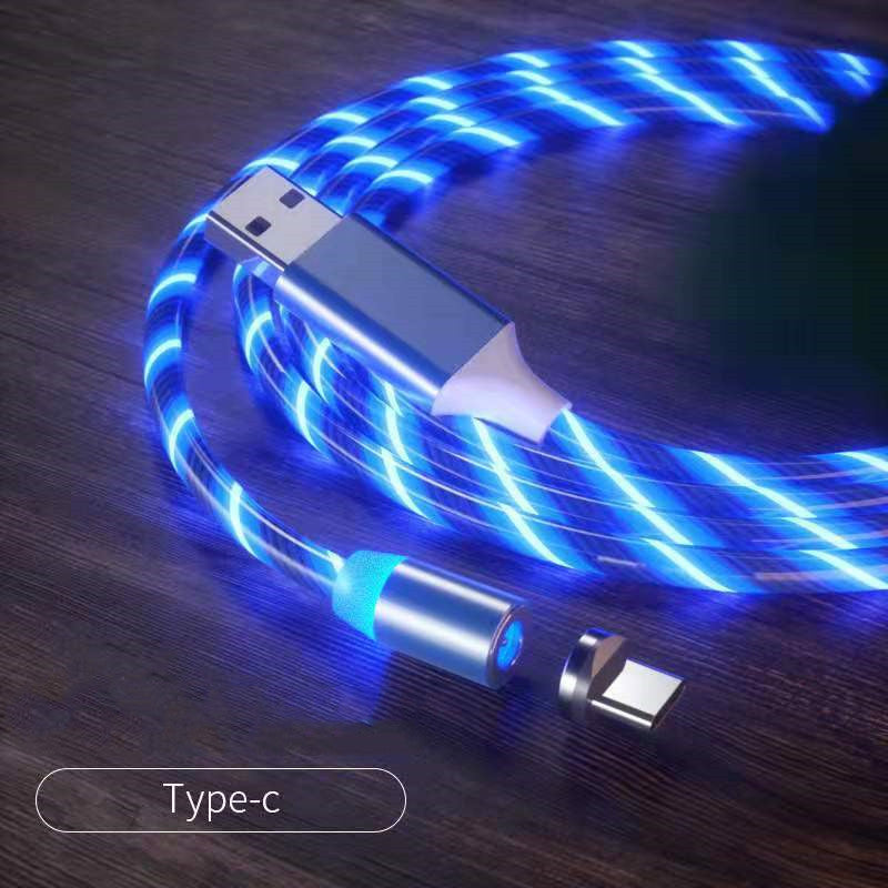 LED Magnetic Charging Cable with Streamer Light and Fast Charge