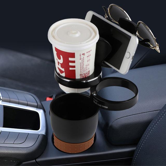 Rotating Car Door Cup Holder for Drinks, Bottles and Cans