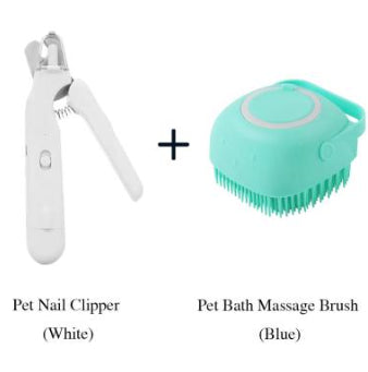 2-in-1 Pet Nail Clipper and Grinder with LED Light for Dogs and Cats