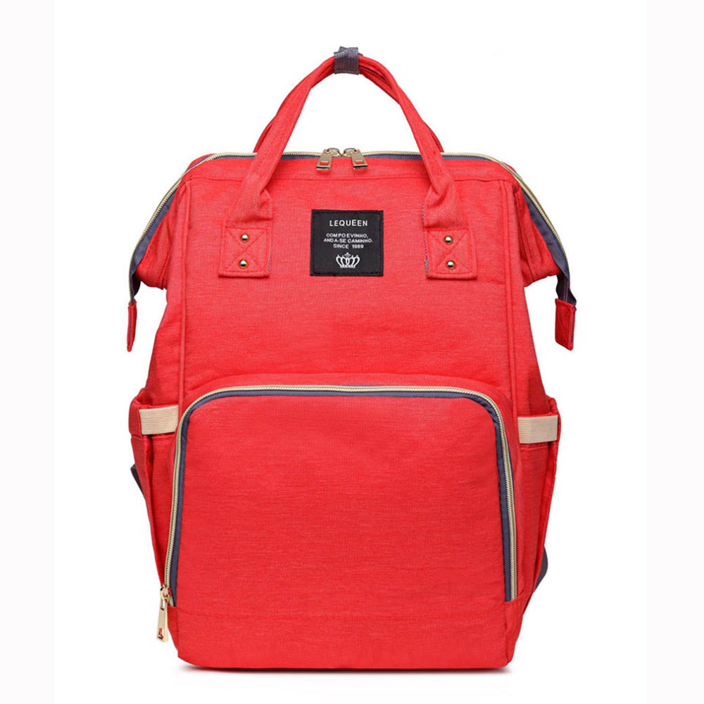 Large Capacity Mummy Nappy Bag with Bottle Pockets