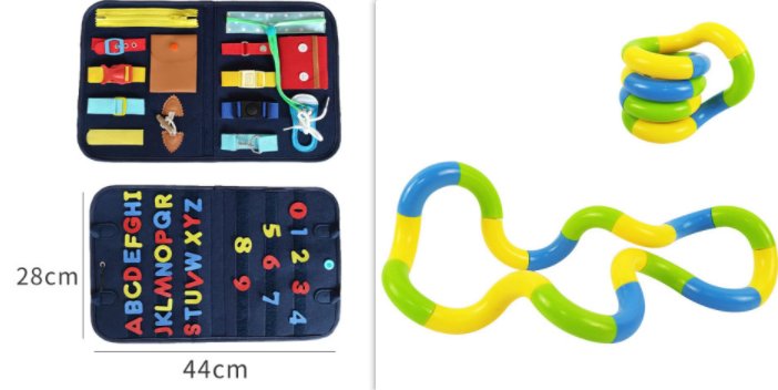 Felt Busy Book for Toddlers, Dressing and Buttoning Learning Board
