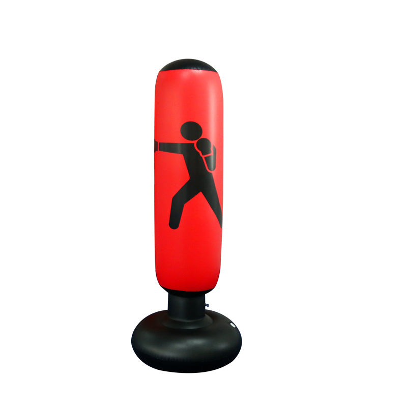Inflatable Boxing Punching Column, Fitness Standing Sandbag with Vent