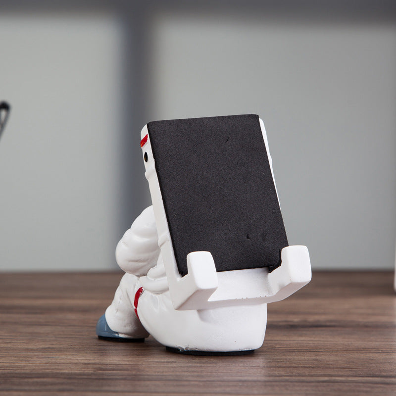 Cute Astronaut Phone Stand for Desk, Simple Spaceman Holder