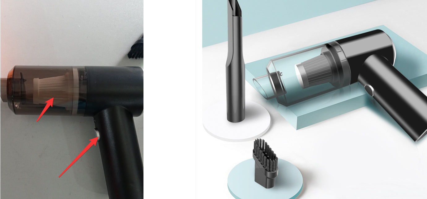 Wireless Handheld Car Vacuum Cleaner, High Power Cyclone Suction