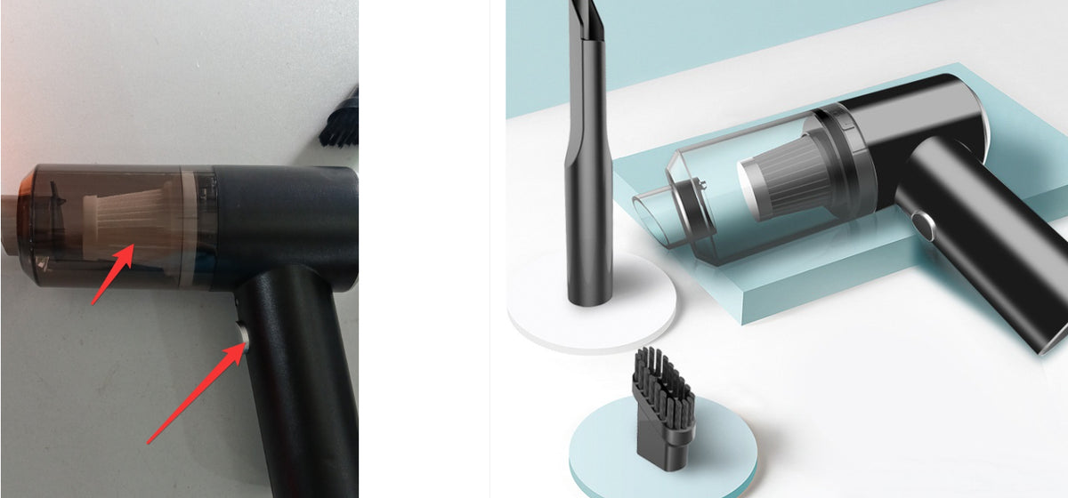 Wireless Handheld Car Vacuum Cleaner, High Power Cyclone Suction