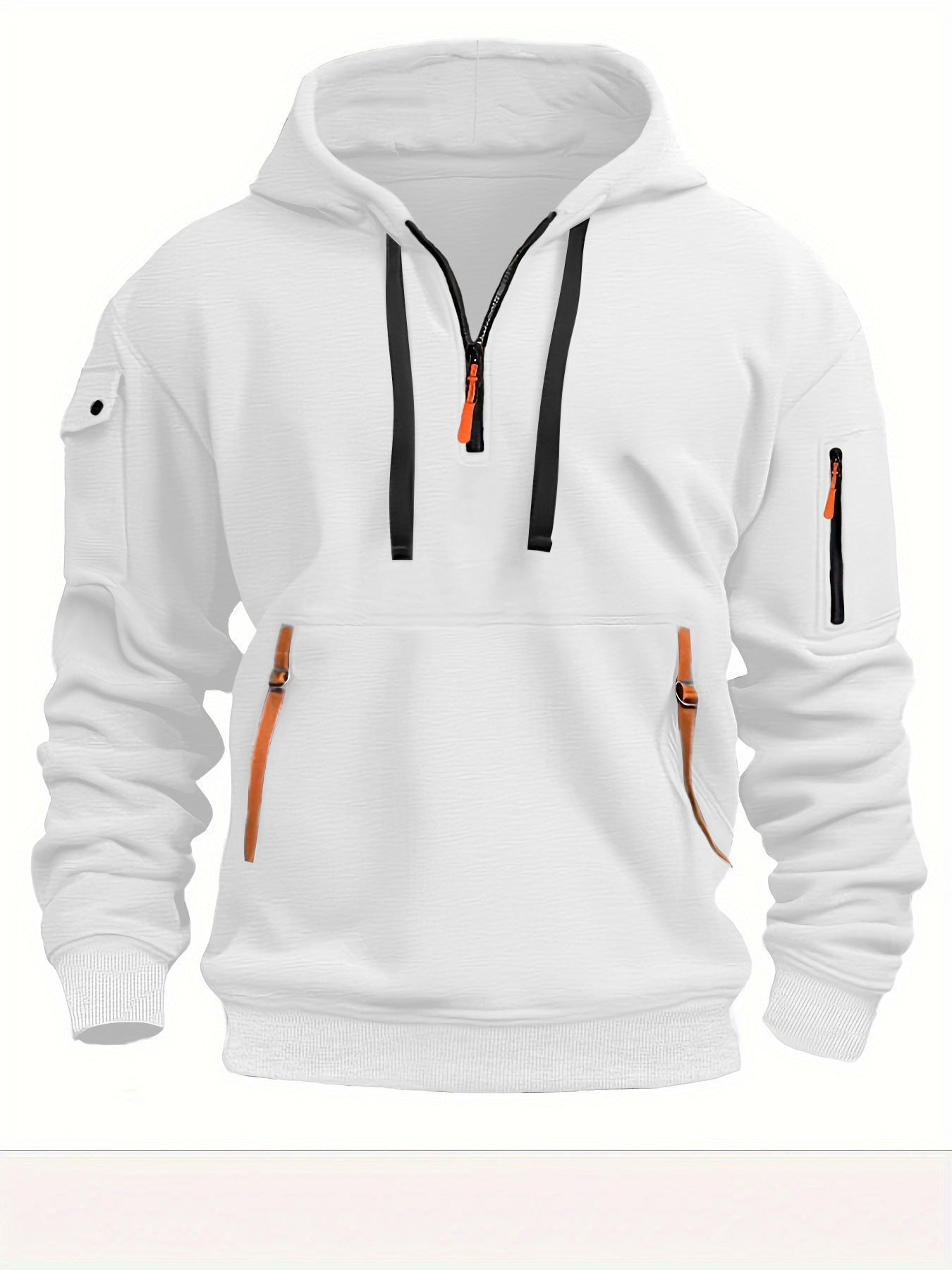 Dropped Shoulder Hooded Sweatshirt, Loose Plus Size Pullover