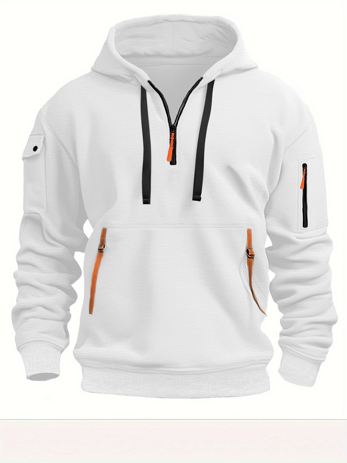 Dropped Shoulder Hooded Sweatshirt, Loose Plus Size Pullover