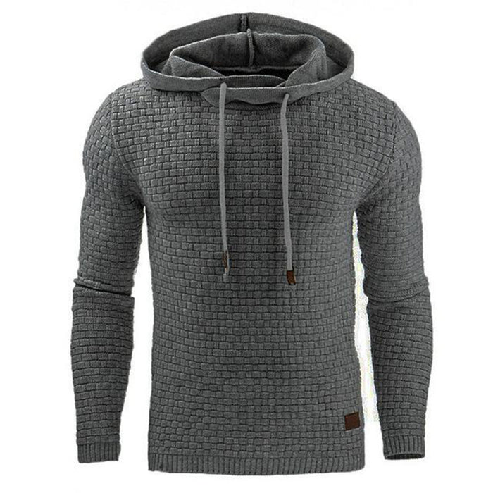 Lässiger Kapuzenpullover für Herren aus weichem Stoff, in neun Farben erhältlich