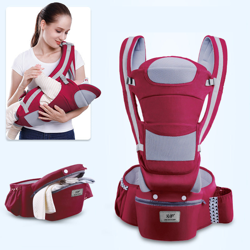 Ergonomic 3-in-1 Baby Hip Seat Carrier, Front Facing and Breathable