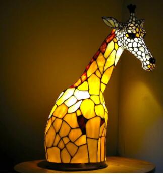 3D Animal Table Lamp With Colourful Light, Vintage Night Light