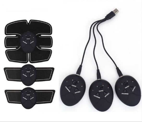 EMS Abs Trainer Stickers, Rechargeable Muscle Toning Pads for Home